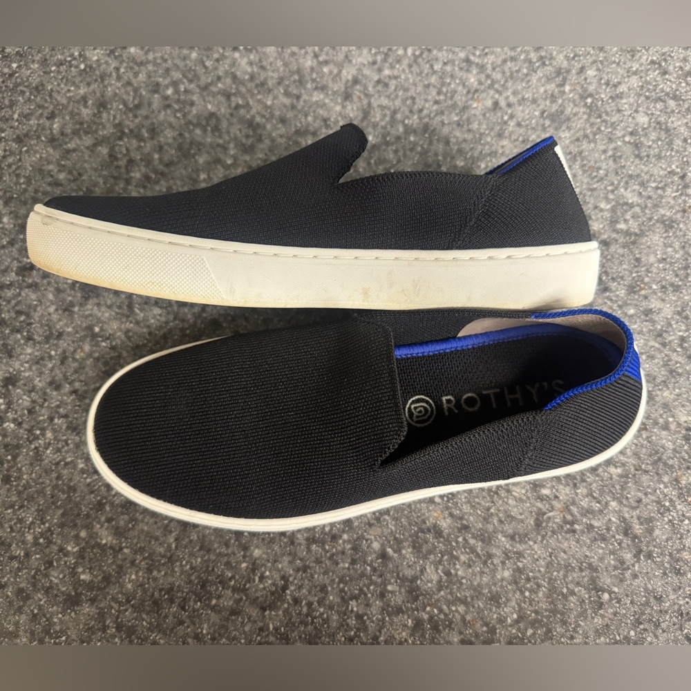 Rothy's Black Slip on Sneaker - Picture 5 of 8